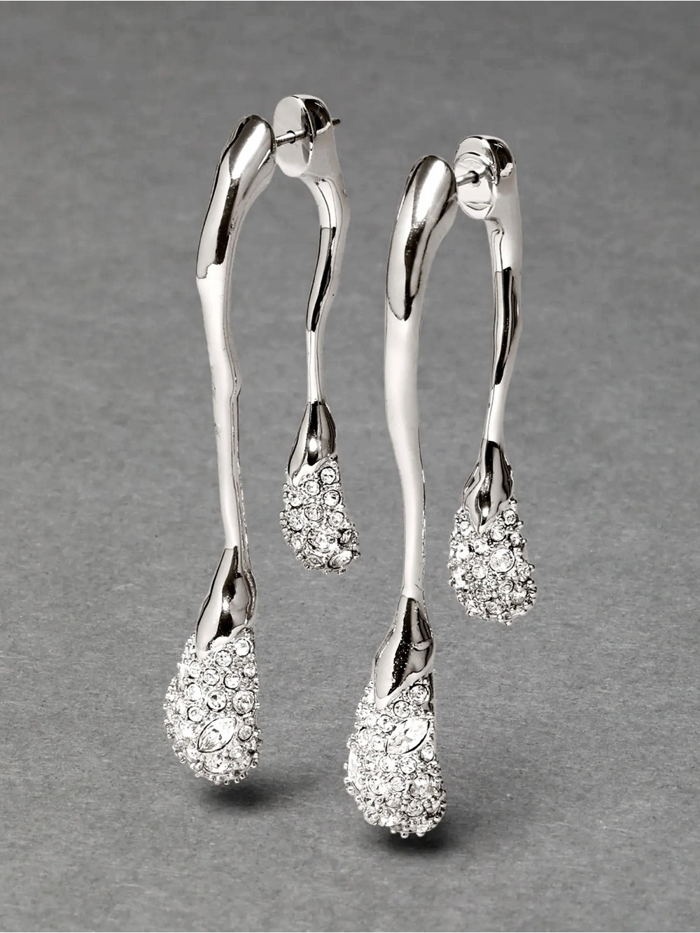 ALEXIS BITTAR Solanales Crystal Front Back Double Drop Earrings